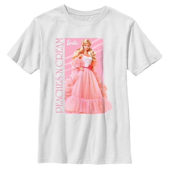 Boys Barbie Peaches And Cream Doll Dress T Shirt