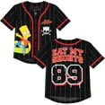 thumbnail image 1 of Boys Bart Simpson Baseball Jersey T-Shirt - Little and Big Boys Sizes 4-20 Black, 1 of 7