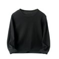 thumbnail image 1 of Boys' Base Shirt Girls' Cashmere Round Neck Solid Color Long Sleeve Children's T-shirt, 1 of 9