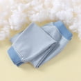 thumbnail image 1 of Boys Baseball Pants Kids Fleece Leggings Stripe Elastic Waist Winter Thermal Warm Jogger Cotton Sweatpants Loungewear Legging Pants Blue 9-10Y, 1 of 6