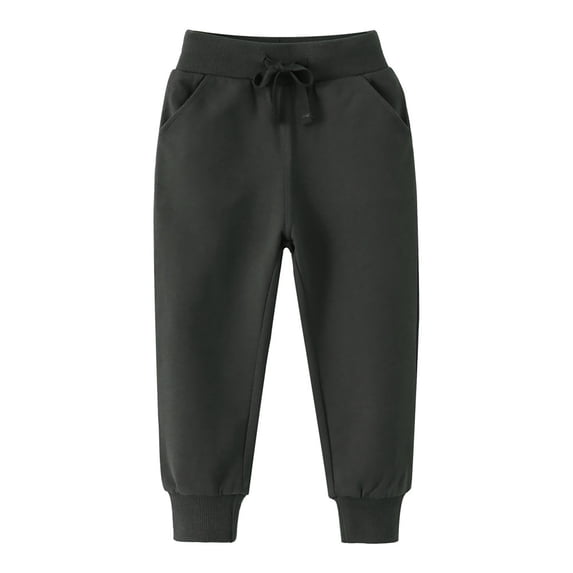 Boys Baseball Pants Knickers Toddler Boy Girl Soild Pants Overalls Casual Pants for Children Warm Fall Winter Clothes Black, 3T