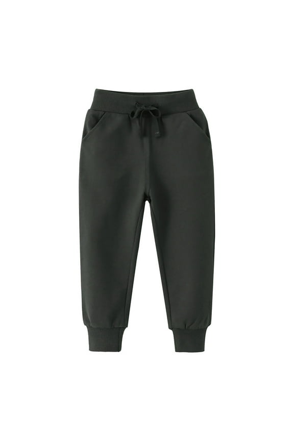 Boys Baseball Pants Knickers Toddler Boy Girl Soild Pants Overalls Casual Pants for Children Warm Fall Winter Clothes Black, 3T