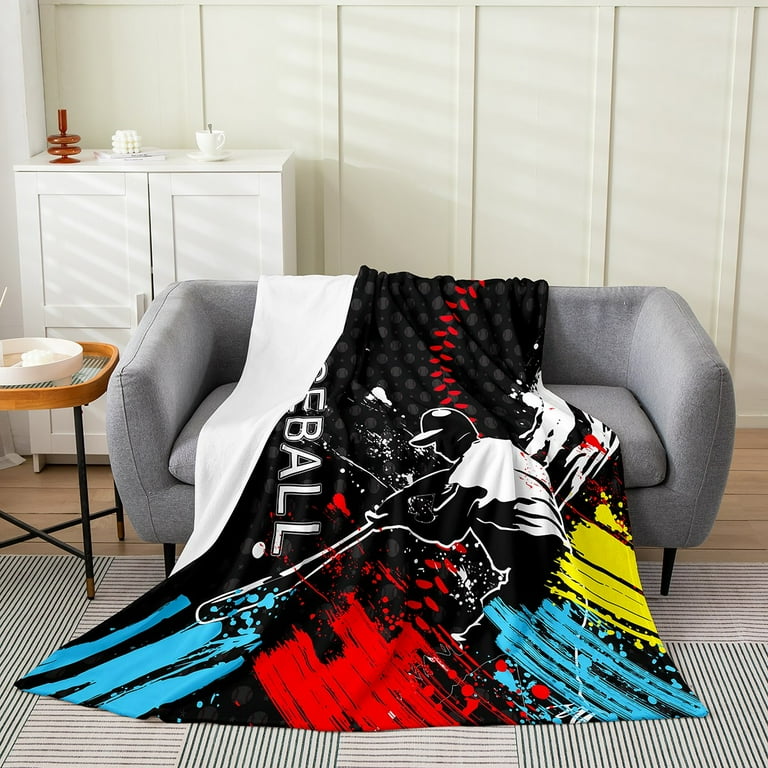 Baseball discount Fleece Tie Blanket