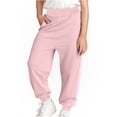 thumbnail image 1 of Boys' Basic Fleece Jogger Sweatpants, Pull On Stretch Waist Jogging Pant, Super Soft Cotton-Blend Fabric, for 4-15 Years, 1 of 7