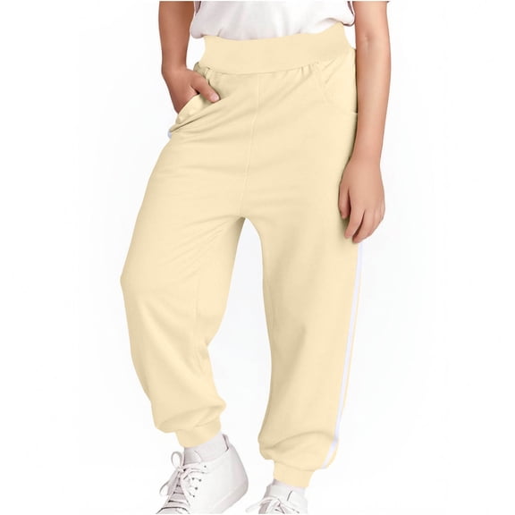 Boys' Basic Fleece Jogger Sweatpants, Pull On Stretch Waist Jogging Pant, Super Soft Cotton-Blend Fabric, for 4-15 Years