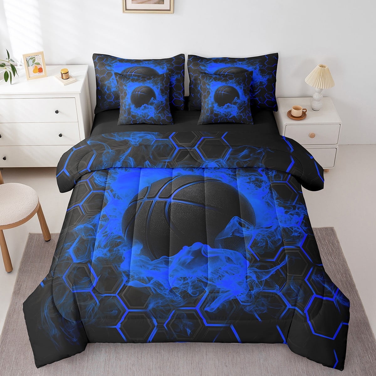 Basketball Bedding Twin Size Boy Comforter Sets Basketball
