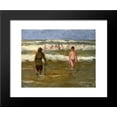 thumbnail image 1 of Boys Bathing with Beach Warden 20x24 Framed Art Print by Max Liebermann, 1 of 2