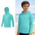 thumbnail image 1 of Boys Beach Hoodies Long Sleeve Boys Rash Guard Shirts Quick Dry Sun Protection Shirts Swim Shirts Kids Bathing Suits Boys 6-7 Years, 1 of 8