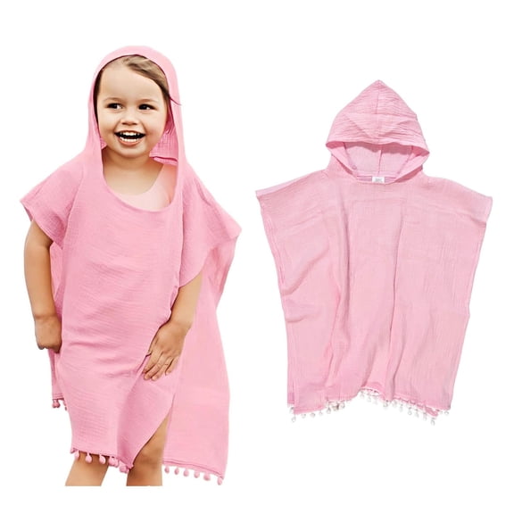 Boys Beach Towels Quick Dry Poncho Towels Soft Hooded Bath Towel 1-6 Years