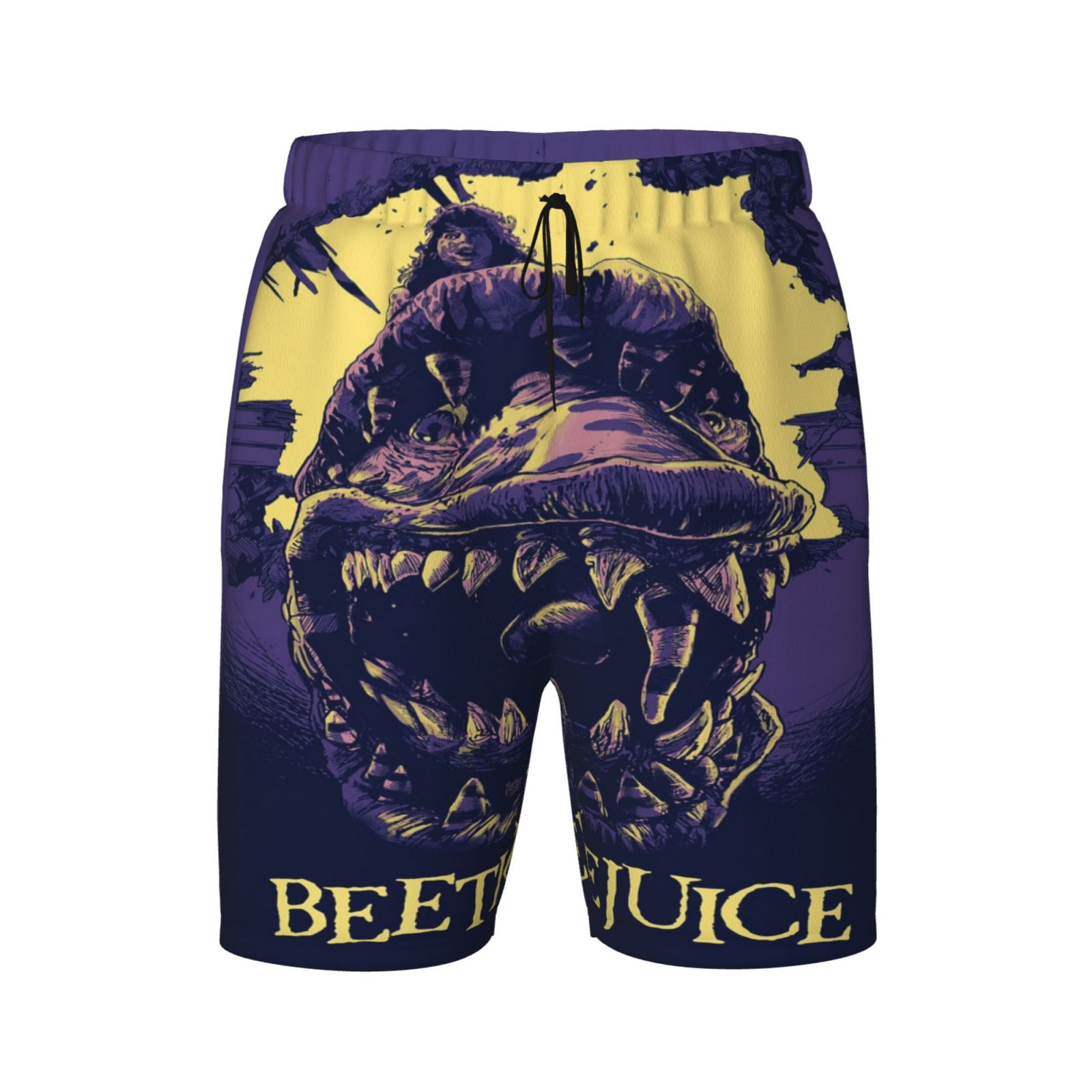 Boys Beetlejuice Swim Trunks Compression Liner Swim Shorts Quick Dry
