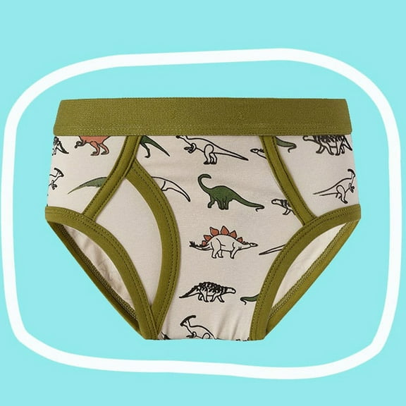 Boys Big Underwear Cartoon Briefs for Little Boys Soft Comfortable Underpants Printed Kids Underwear Daily Wear