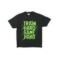 thumbnail image 1 of Boys Black Short Sleeve Train Hard Game Hard T-Shirt Sports Tee Shirt 4, 1 of 1
