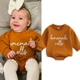 thumbnail image 1 of Boys Bodysuits Baby Crawl Suit Long Sleeved Thanksgiving Print Apparel Cute and Comfortable Outfit for Boys for Any Occasion, 1 of 3