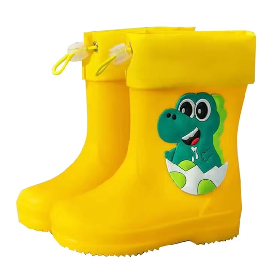 Boys Boots Stylish Children Rain Boots Elastic Mouth Design Textured ...