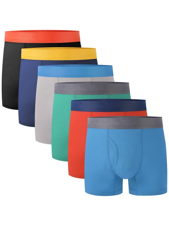 Boys' Boxer BAMBOO COOL Briefs Soft, Lightweight, Moisture-Wicking Comfort Underware
