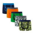 thumbnail image 1 of Boys Boxer Briefs Baby Soft Cotton Toddler Kids Dinosaur Truck Solid Color Underwear Panties 5 Pack for 1-12 Years, 1 of 3