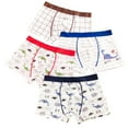 thumbnail image 1 of Boys Boxer Briefs Underwear for Kids Baby,2-12Y Corner Pants Cotton Baby Boys' Medium to Large Toddler Quadrangle Pants 4Pcs (Color Mix and Match), 1 of 8