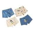 thumbnail image 1 of Boys Boxers Briefs 4 Piece Cute Fashion Printed Comfort Cotton Underwear Panties Stretch Toddler Undies, Blue, 3.5 Years, 1 of 3