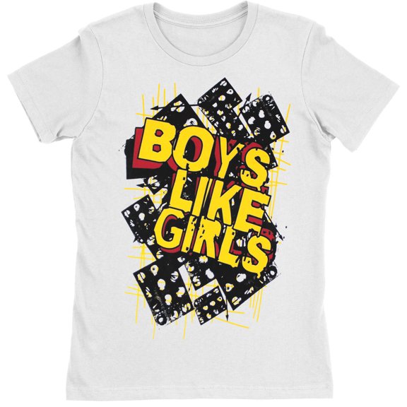 Boys' Boys Like Girls Yellow Logo T-shirt Youth Medium White