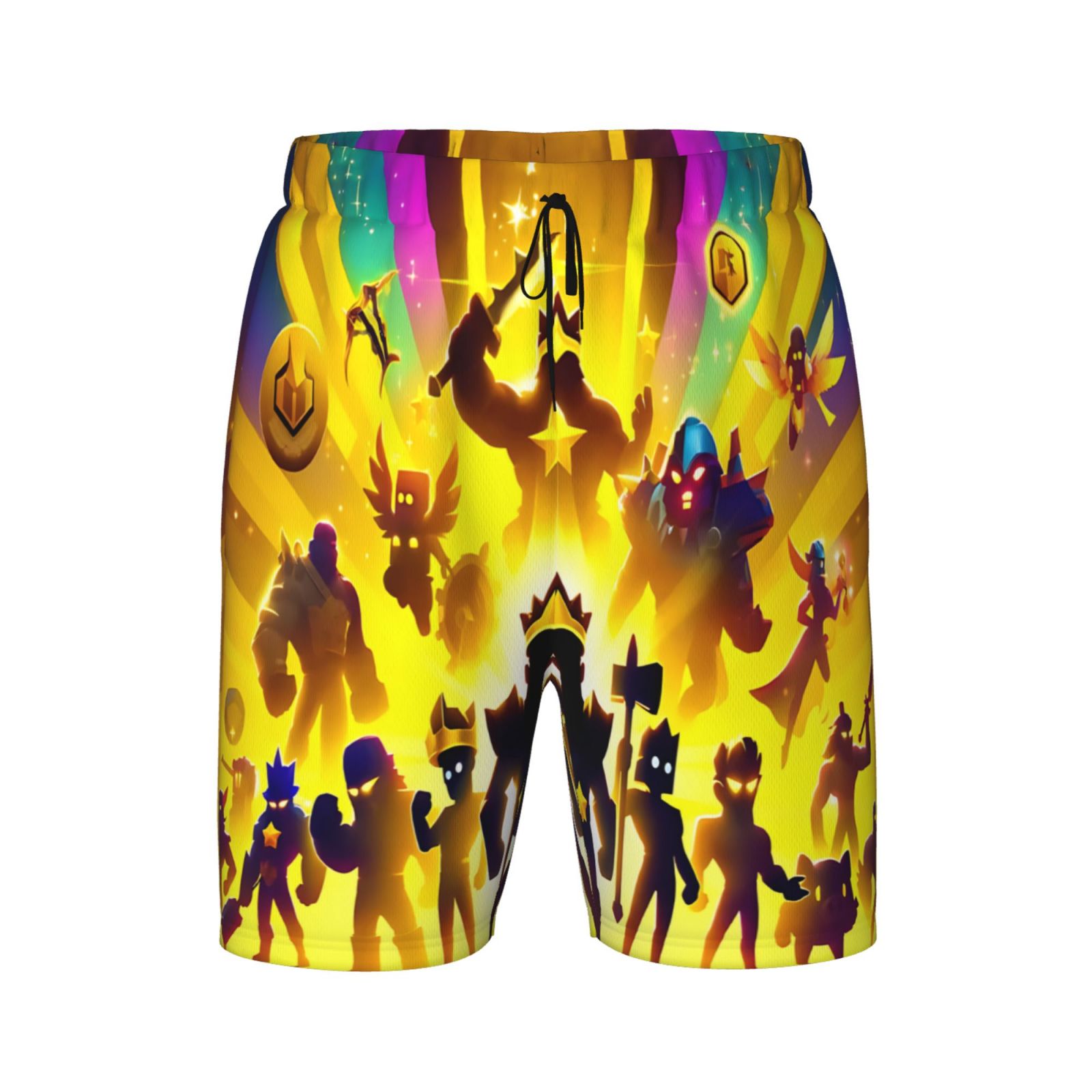 Boys Brawl Stars Swim Trunks Compression Liner Swim Shorts Quick Dry
