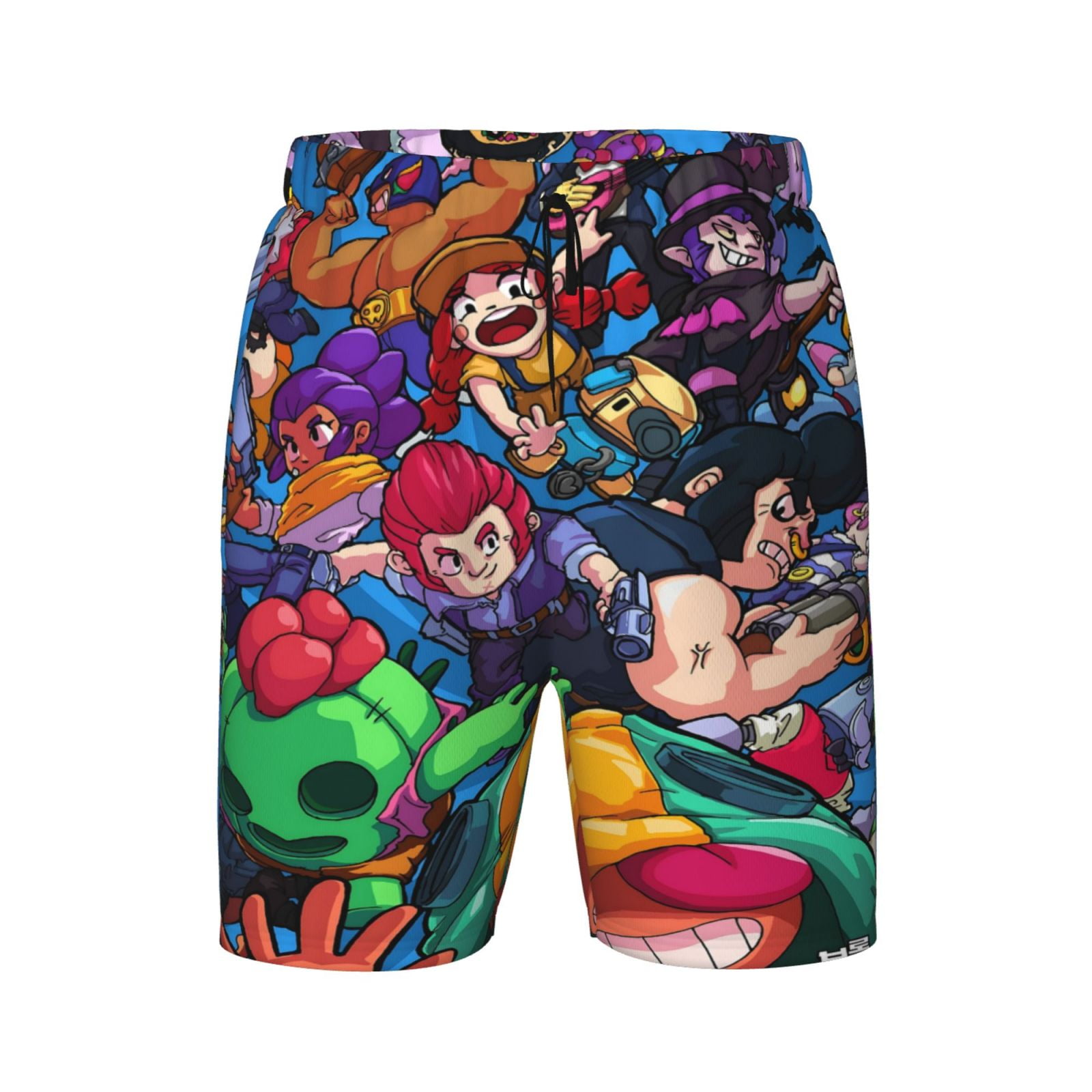 Boys Brawl Stars Swim Trunks Compression Liner Swim Shorts Quick Dry