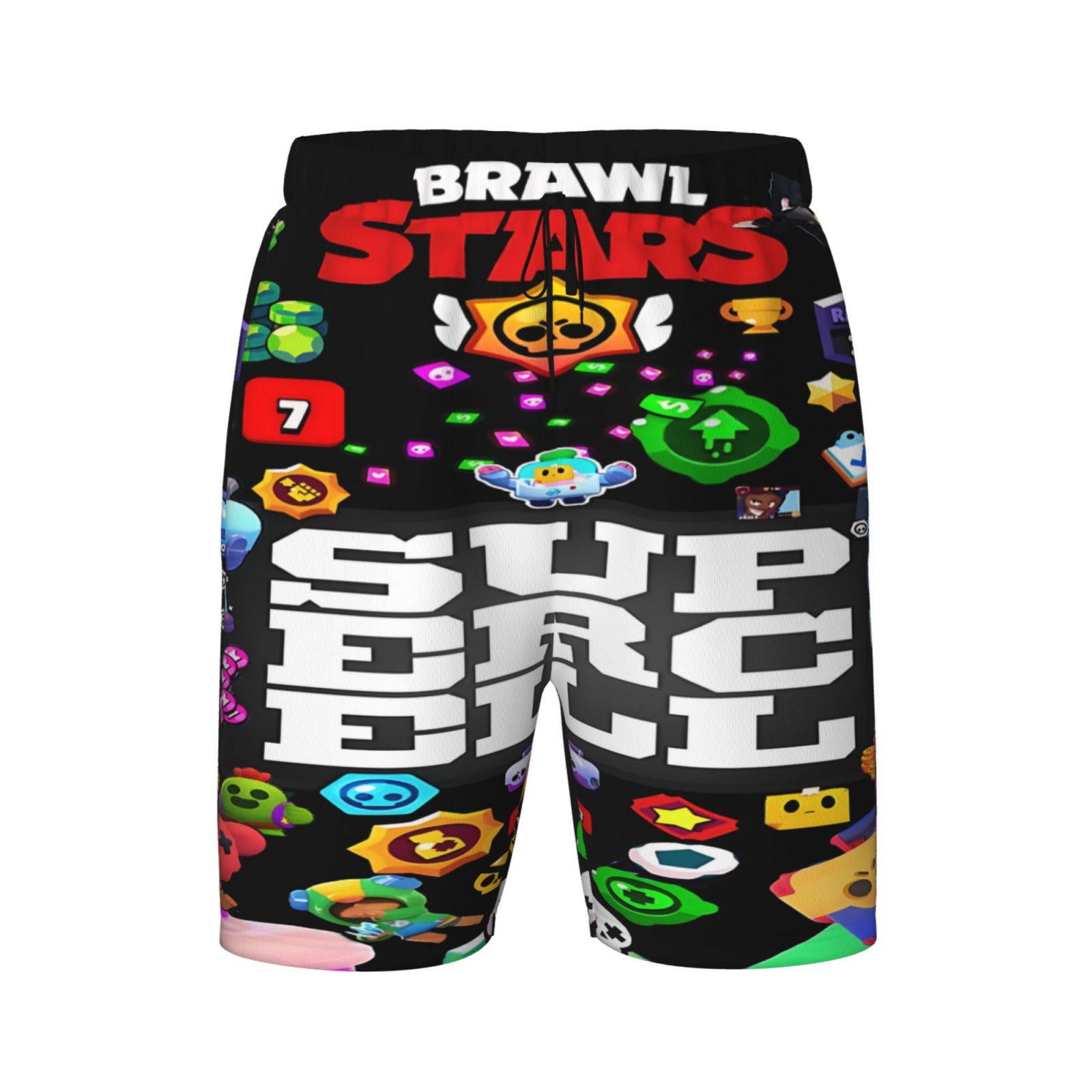 Boys Brawl Stars Swim Trunks Compression Liner Swim Shorts Quick Dry
