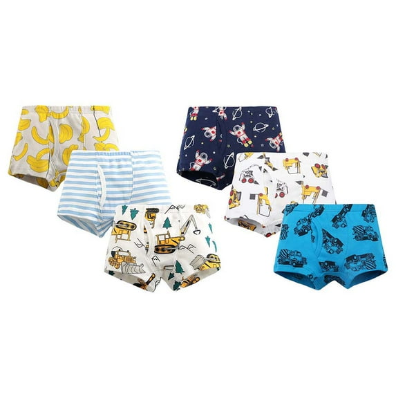 Boys Briefs Shorts Cotton Baby Toddler Underwear for Kids Boy 6Pack