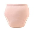 thumbnail image 1 of Boys Briefs Solid Pull on Training Underwear Stretchy Waist Absorbent Leak Proof Soft for Potty Training Washable Reusable Underwear for Girls Pink 3 Months-6 Months, 1 of 3
