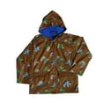 thumbnail image 1 of Boys Brown Monster Truck Rain Coat 5, 1 of 2