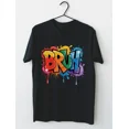 thumbnail image 1 of Boys Bruh Meme Saying Teens Paint Drip Graffiti Aesthetic T-Shirt, 1 of 2