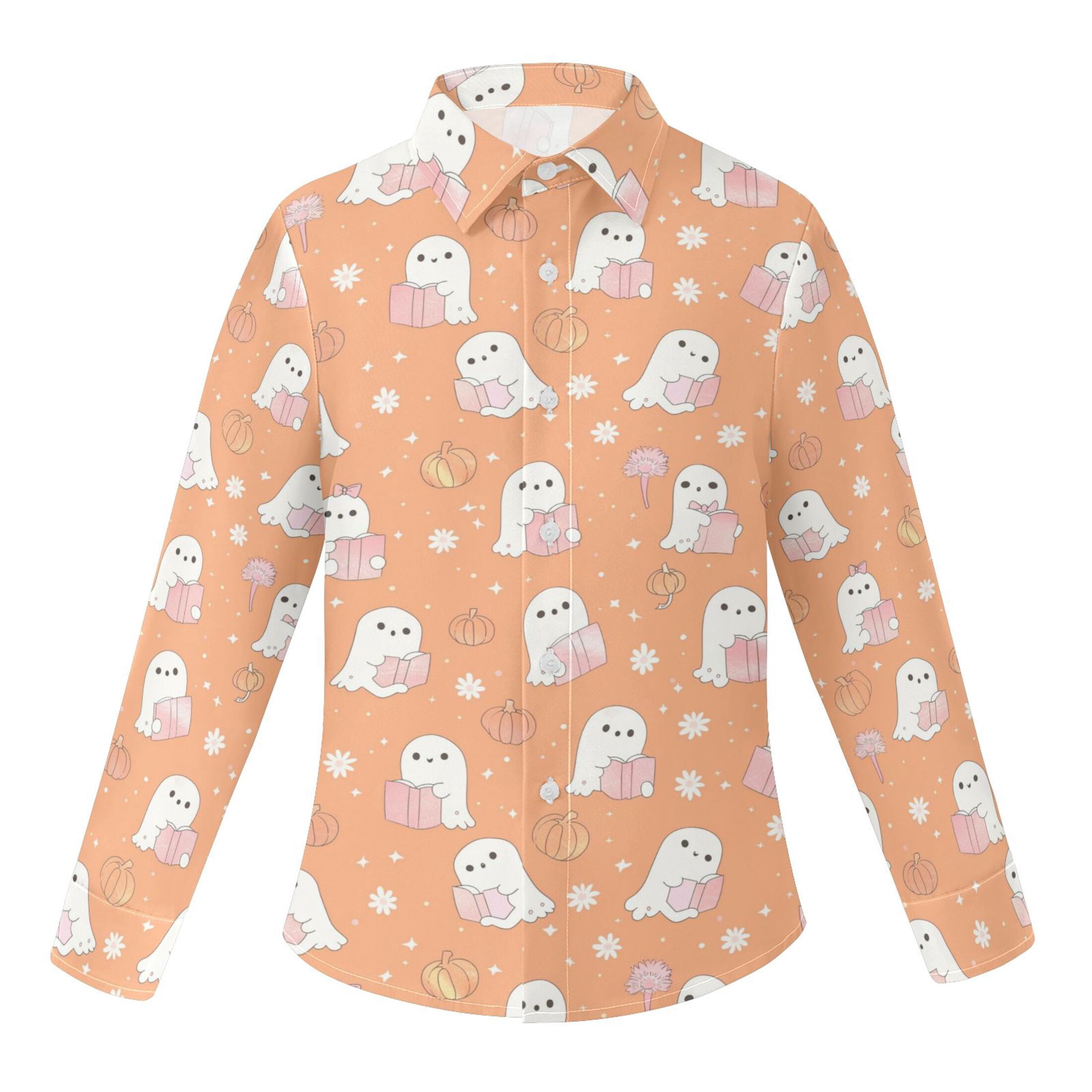 Boys' Button Down Shirt with Long Sleeves Wrinkle-Resistant Easy-Care ...