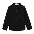 thumbnail image 1 of Boys' Button Down Shirts Boys Black Dress Shirt Graduation Shirts Boys Suit Size 2-3 Years Summer&nbsp;Clothes, 1 of 3