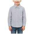 thumbnail image 1 of Boys Button Down Western Shirt Cowboy School Uniform Shirts | Kids Long Sleeve Shirts, Button Up, Point Collar, Chest Pockets, Casual Uniform Tops Basic Tees Blouse Dressy Blouses for Juniors, 1 of 5