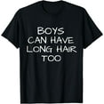 thumbnail image 1 of Boys Can Have Long Hair Too - Kids Mens Long Hair Shirt, 1 of 3