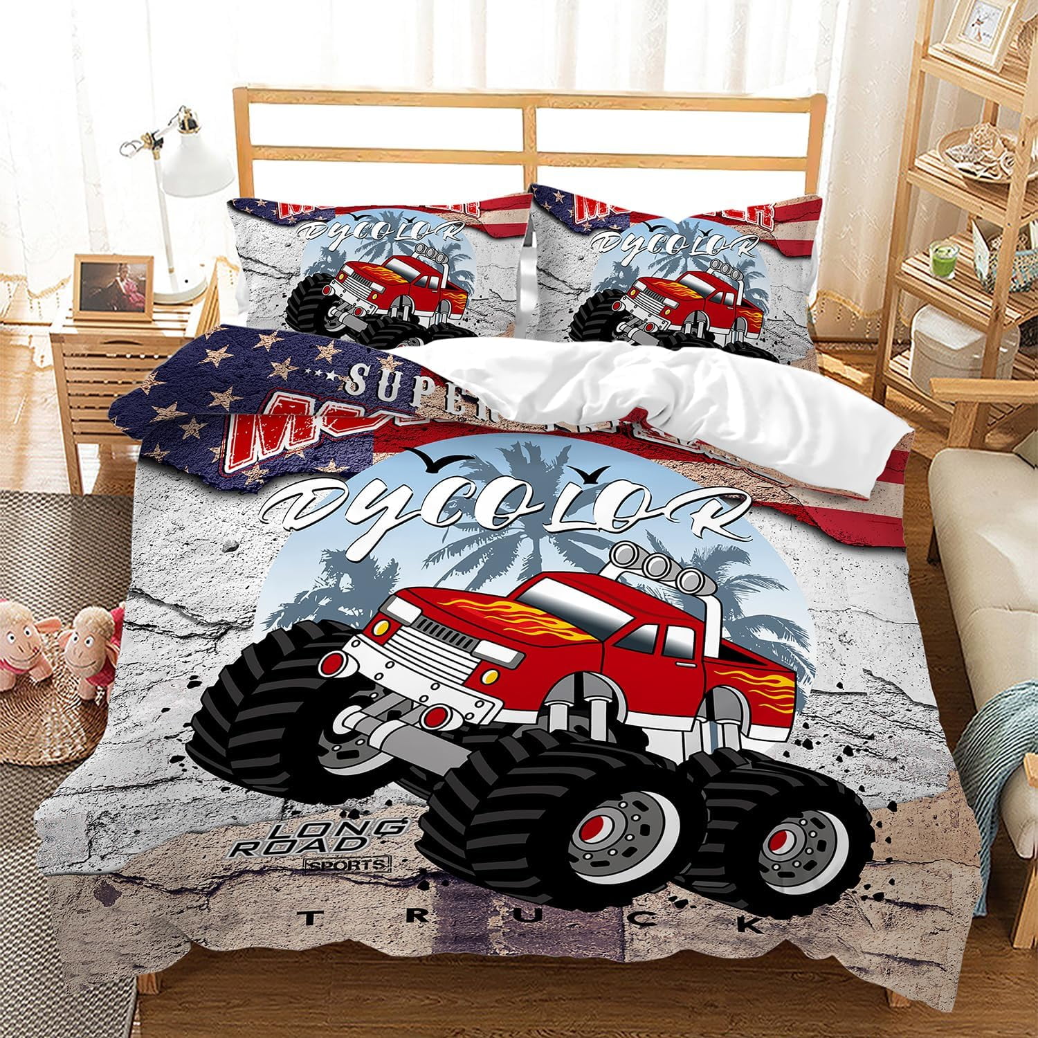 boys-car-duvet-cover-set-monster-truck-bedding-set-for-boys-kids-cool