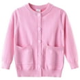 thumbnail image 1 of Boys Cardigan Sweater For Girls Girls Cardigan Button Down Long Sleeve Cotton Sweater Fall Cute Outerwear Coat, 1 of 7