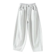 Boys Cargo Denim Pants Lightweight Summer Casual Trousers With Multiple Pockets For Teen Youth Kids