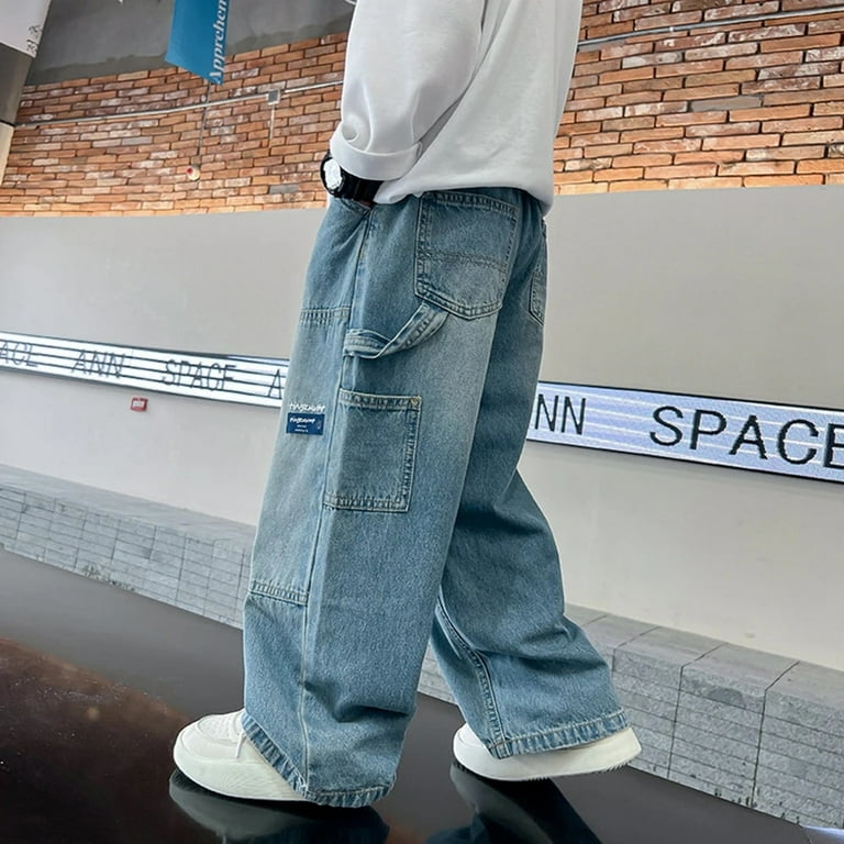 トップス c-boy style Street Poise (No.127) Boys 90s Loose Jeans - BLUE | The Children's Place