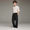 thumbnail image 1 of Boys Cargo Joggers Drawstring Jogging Pants Kids Elastic Waist Trousers 13-14 Years, 1 of 7