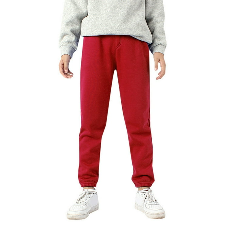 Boys Cargo Pants Active Jogger Sweat with Pockets Casual Solid
