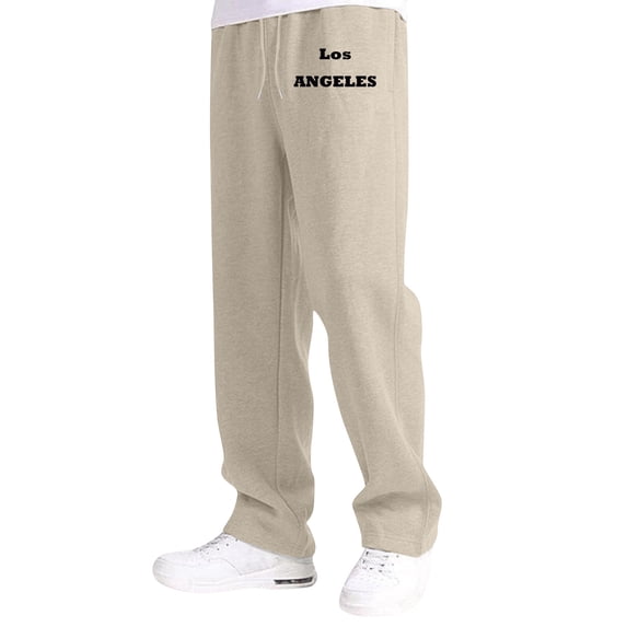 Boys Cargo Pants Beige Sweatpants Men Straight Leg Regular Boys Sports Pants Boys School Uniform Pants 8-9 Years