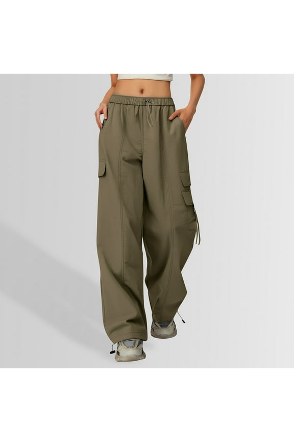 Boys' Cargo Pants Green Cargo Pants Casual Stretch Boys Athletic Pants Boys Sweatpants