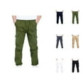 thumbnail image 1 of Boys Pants Corduroy – Soft Fall Style for Play or Study Boys Cargo Pants Stretch Elastic Waist School Kids Twill Joggers, 1 of 9