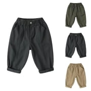 Boys Cargo Pants Style Casual Trousers With Multiple Pockets Comfortable Loose Fit Long Pants For Kids And Youth Outdoor School Wear
