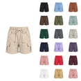 thumbnail image 1 of Boys Cargo Shorts Outdoor Beige Summer Casual Wide Leg Hiking Shorts Lightweight Athletic Short with Pockets 4T, 1 of 4