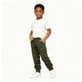 thumbnail image 1 of Boys Cargo Sweatpants Casual Elastic Waist Relaxed Fit Soft Kids Joggers Active Pants Army Green 14 Years, 1 of 8