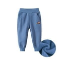 thumbnail image 1 of Boys Cargo Sweatpants Wide Leg Skater Pants Boys Casual Pants for Boys Summer Clothes (Dark Blue,2-3 Years), 1 of 3