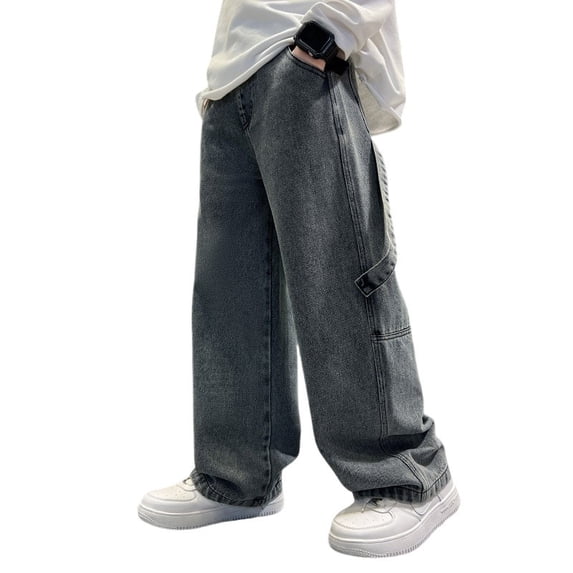 Boys Khaki Dress Pants – Formal School Uniform for Events Boys Cargo Trousers Fully Elastic Waist Trousers For Children Regular Fit Age 4 12 Years