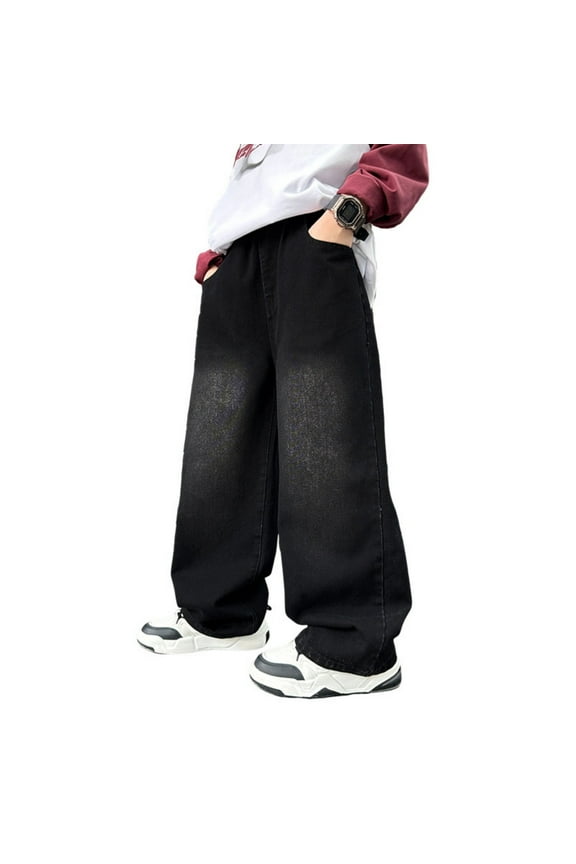 Boys Cargo Trousers Fully Elastic Waist Trousers Regular Fit Age 4 12 Years Clothes