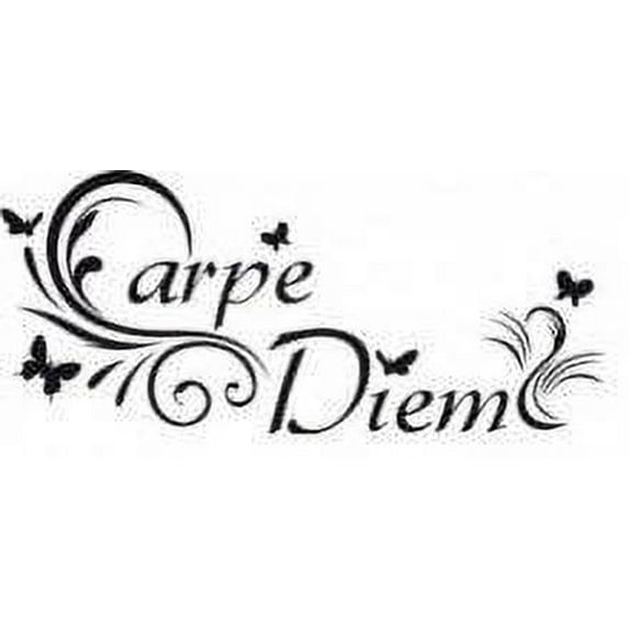 Boys Carpe Diem Cute Quotes & Sayings Wall Decal Decoration Carpe Diem Cute Text Typography Lasts Years and Easily Removable - Size: 10 In(W) x 20 In(H)
